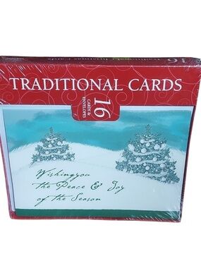 PAPER images traditional Christmas cards 16 cards & envlope